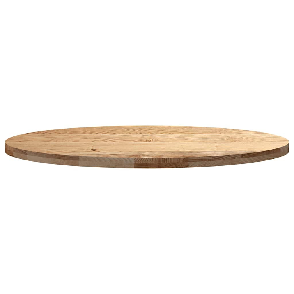 Dessus de table 120x60x4 cm bois de chêne massif ovale Plateaux de table vidaXL   