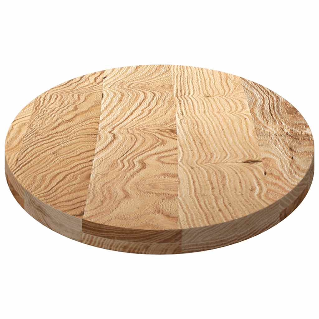 Dessus de table 120x60x4 cm bois de chêne massif ovale Plateaux de table vidaXL   