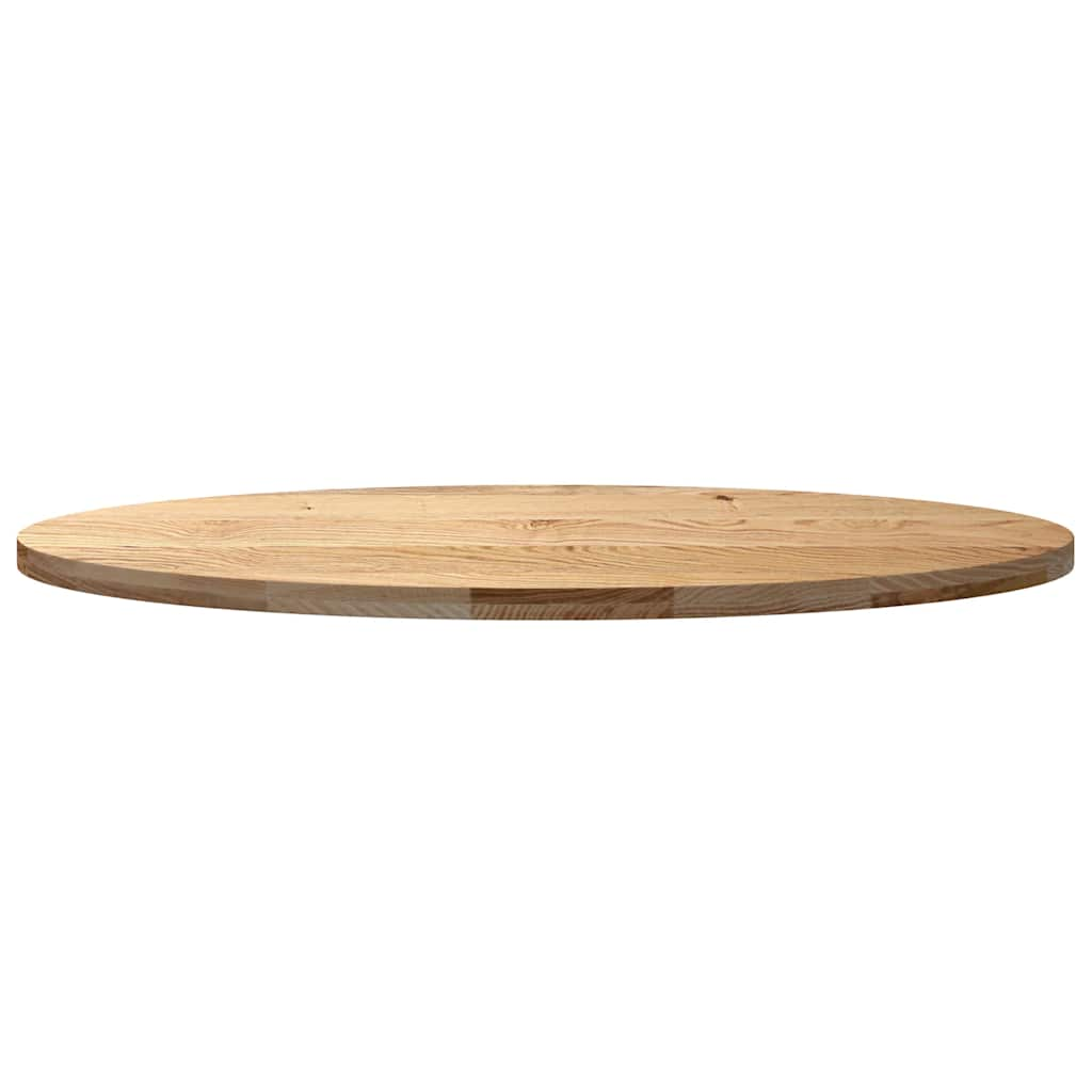 Dessus de table 140x60x4 cm bois de chêne massif ovale Plateaux de table vidaXL   