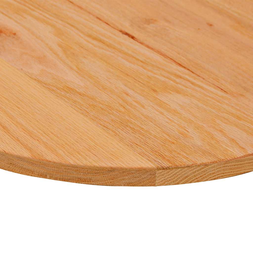 Dessus de table 100x50x2 cm bois de chêne massif ovale Plateaux de table vidaXL   