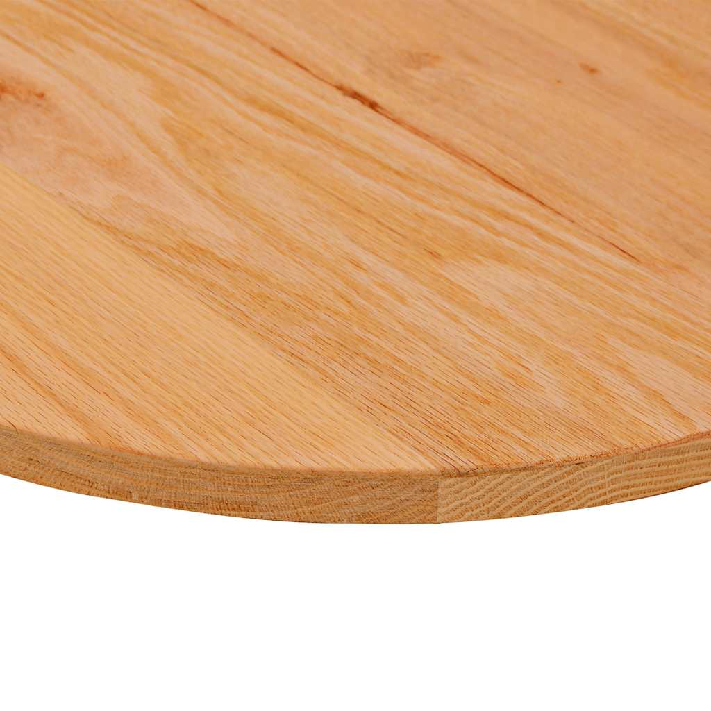 Dessus de table 140x60x2 cm bois de chêne massif ovale Plateaux de table vidaXL   