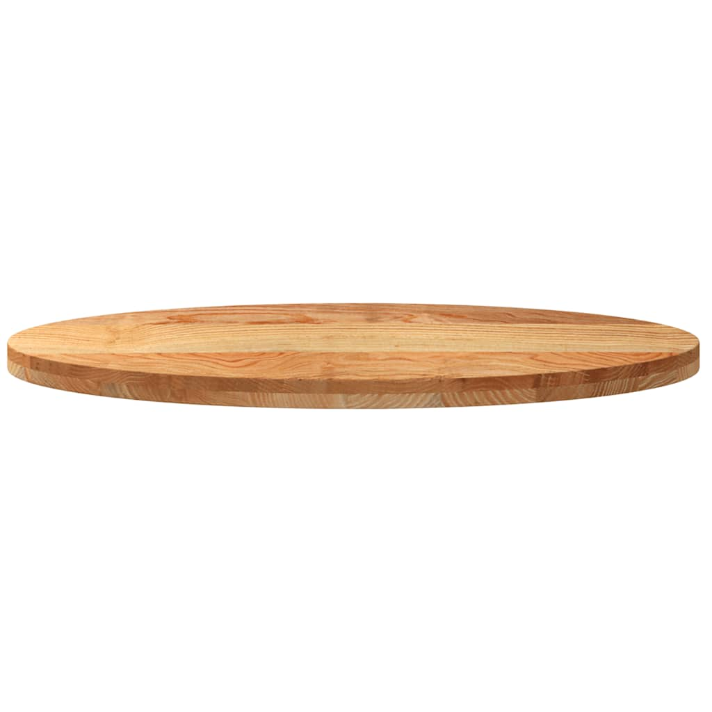 Dessus de table 100x50x4 cm bois de chêne massif ovale Plateaux de table vidaXL   