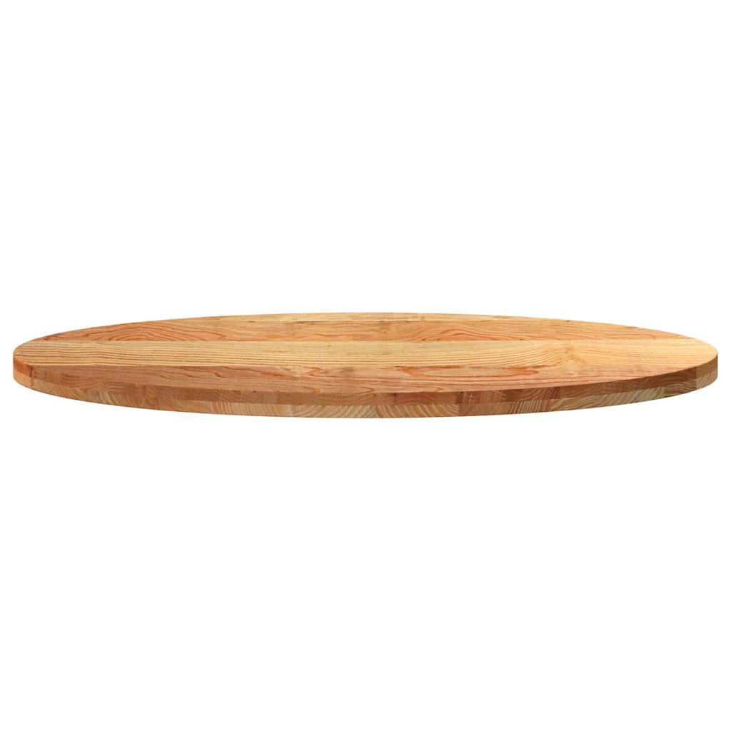 Dessus de table 120x60x4 cm bois de chêne massif ovale Plateaux de table vidaXL   