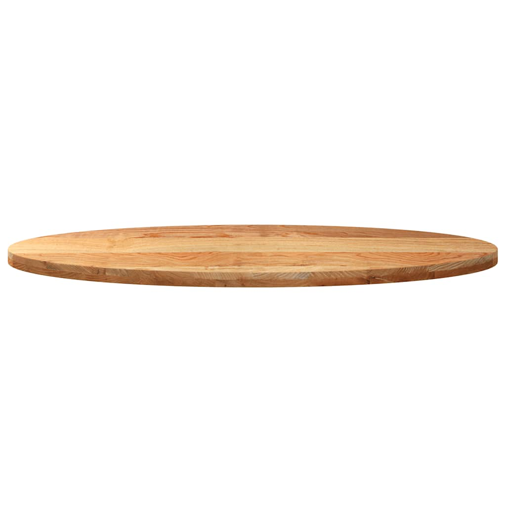 Dessus de table 140x60x4 cm bois de chêne massif ovale Plateaux de table vidaXL   