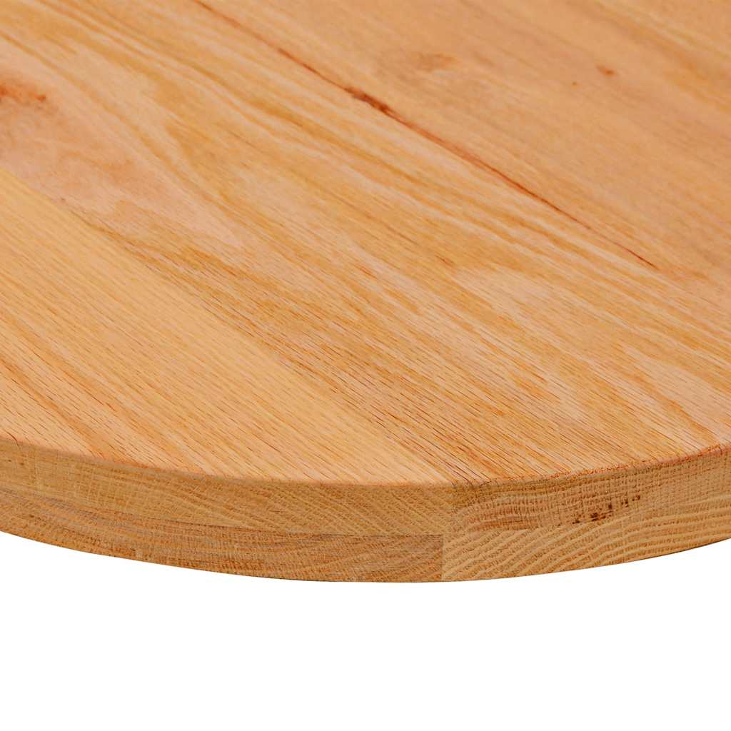 Dessus de table 140x60x4 cm bois de chêne massif ovale Plateaux de table vidaXL   