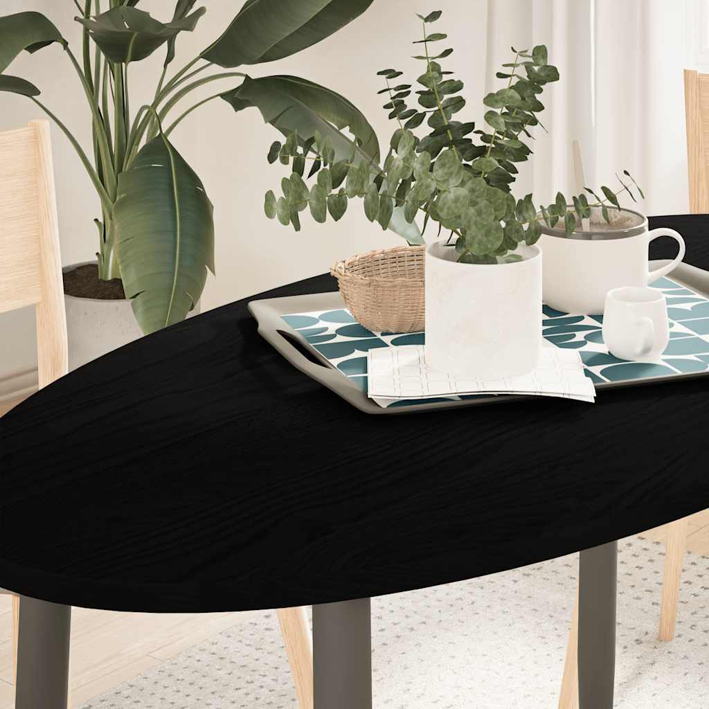 Dessus de table 120x60x2 cm bois de chêne massif ovale Plateaux de table vidaXL   