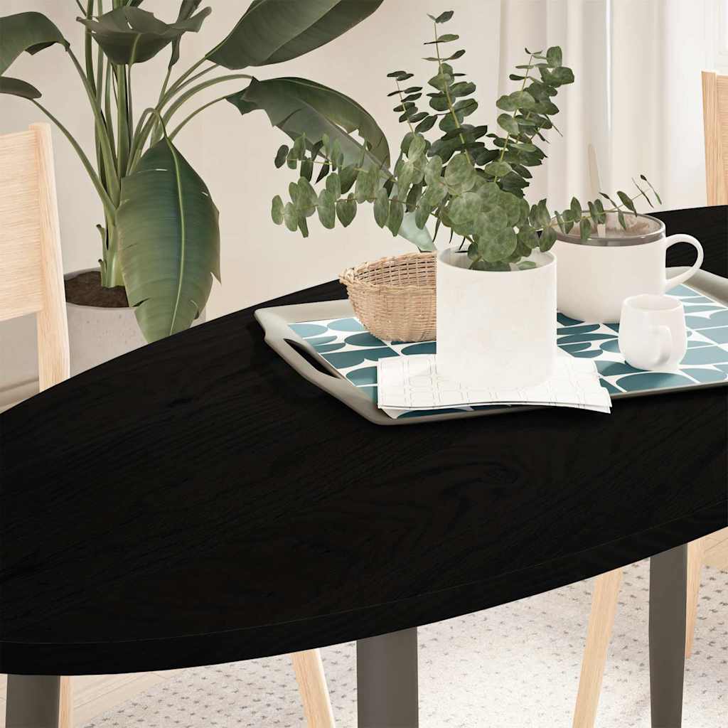 Dessus de table 140x60x2 cm bois de chêne massif ovale Plateaux de table vidaXL   