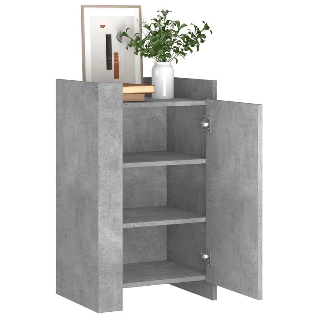 Image Buffet gris béton 45x35x75 cm Bois d'ingénierie | Xios Store SNC vidaXL Xios Store SNC