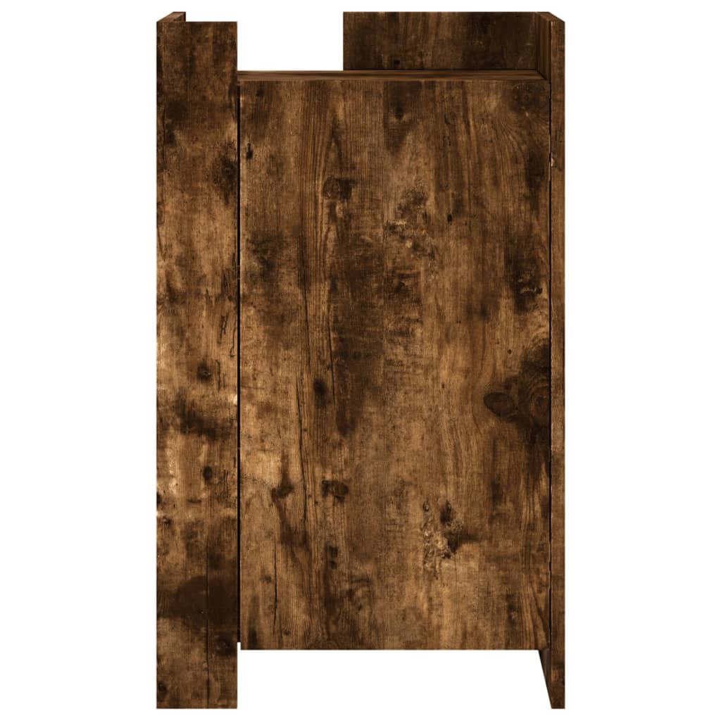 Image Buffet chêne fumé 45x35x75 cm bois d'ingénierie | Xios Store SNC vidaXL Xios Store SNC