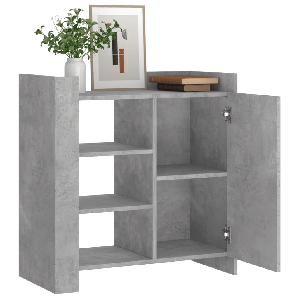 Image Buffet gris béton 73,5x35x75 cm bois d'ingénierie | Xios Store SNC vidaXL Xios Store SNC