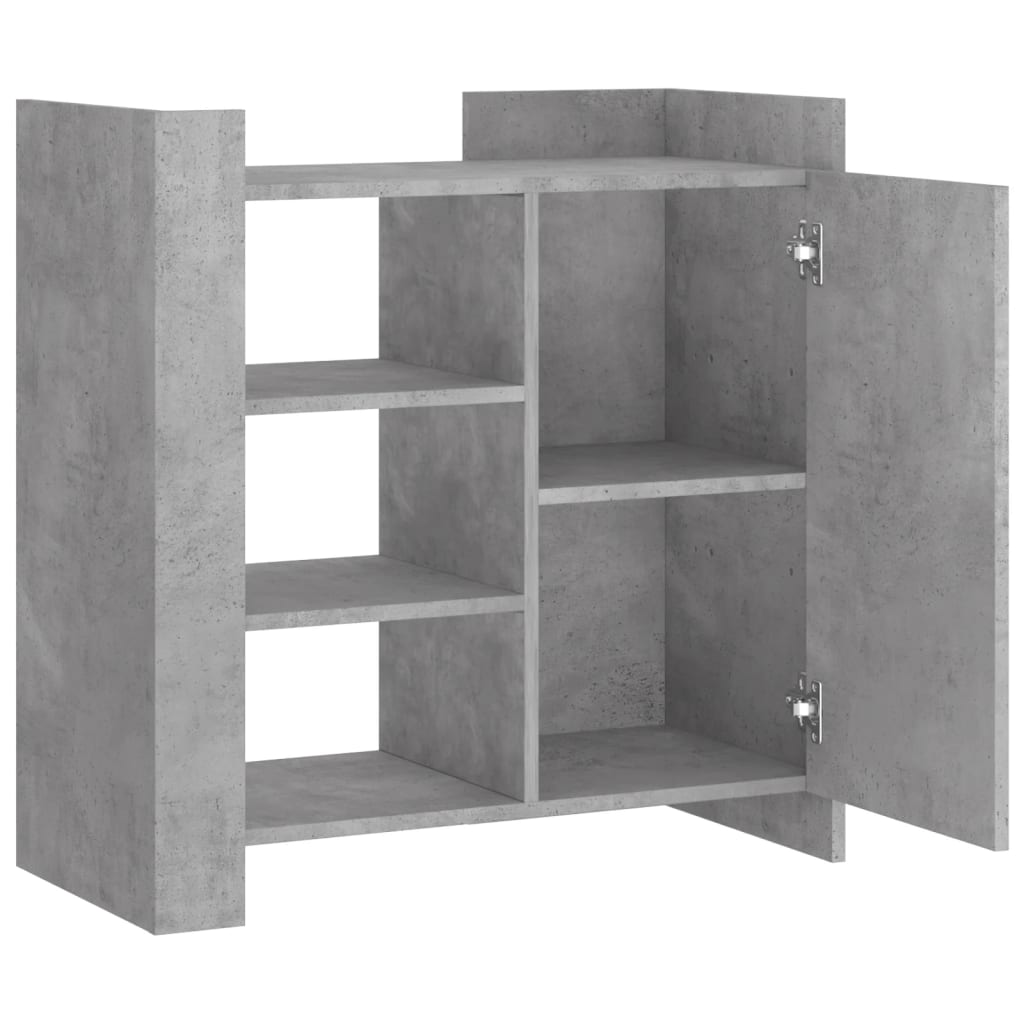 Image Buffet gris béton 73,5x35x75 cm bois d'ingénierie | Xios Store SNC vidaXL Xios Store SNC