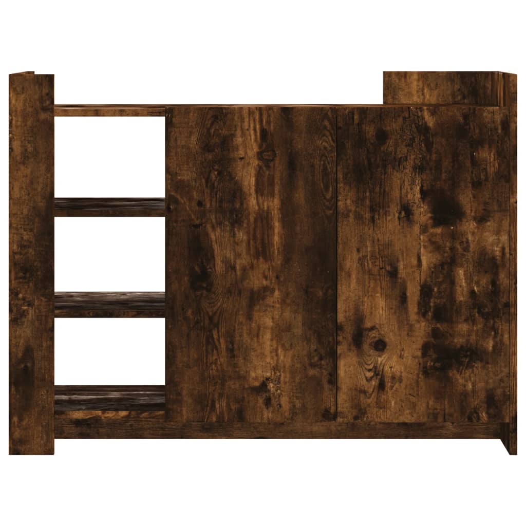 Image Buffet chêne fumé 100x35x75 cm bois d'ingénierie | Xios Store SNC vidaXL Xios Store SNC