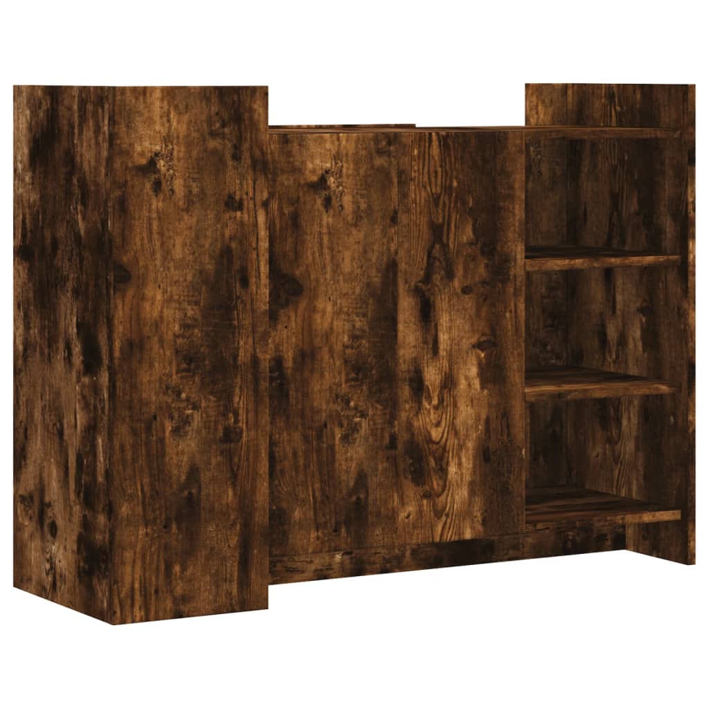 Image Buffet chêne fumé 100x35x75 cm bois d'ingénierie | Xios Store SNC vidaXL Xios Store SNC