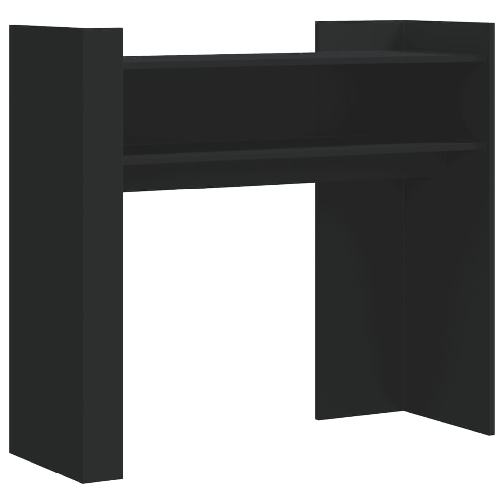 Table console noir 100x35x90 cm bois d'ingénierie - Xios Store SNC