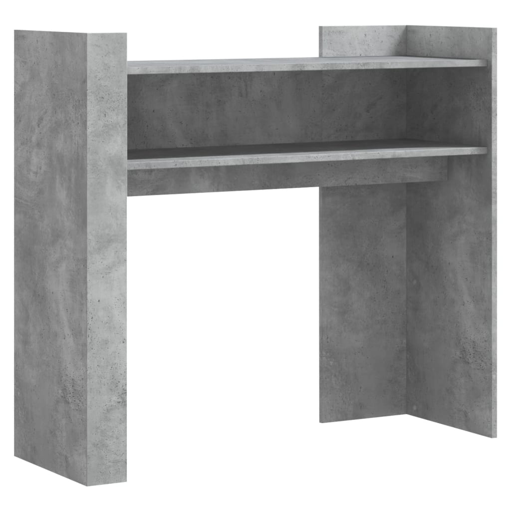 Table console gris béton 100x35x90 cm bois d'ingénierie - Xios Store SNC