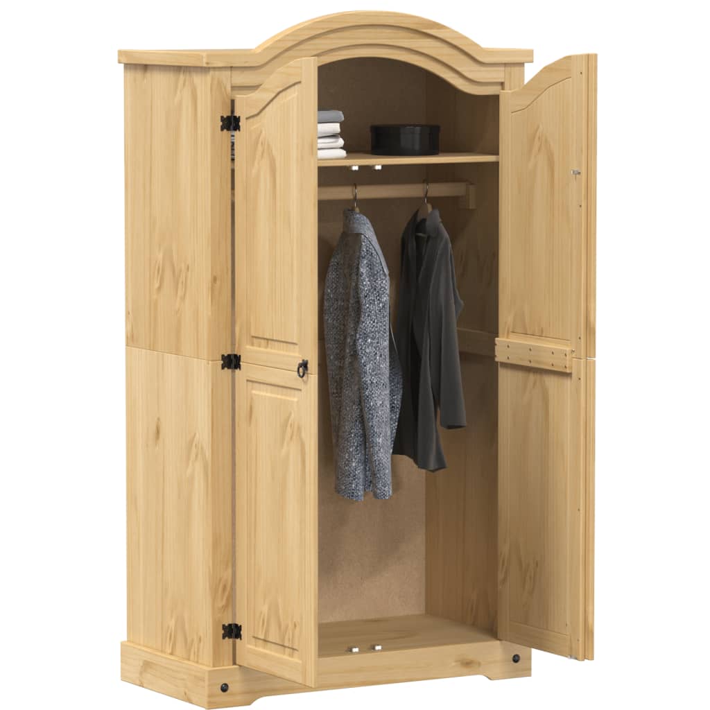 Garde-robe Corona 102x52x186 cm bois de pin massif Armoires vidaXL   