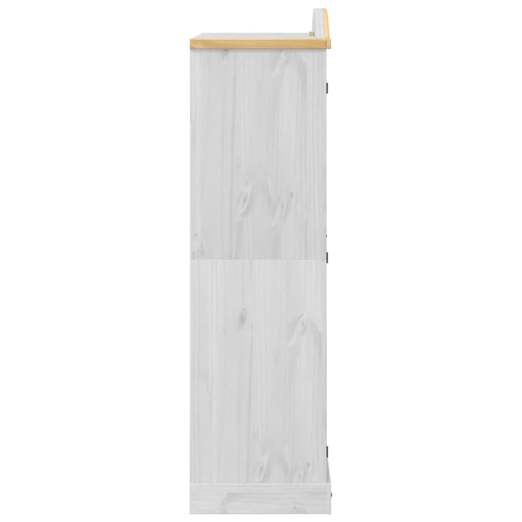 Garde-robe Corona blanc 102x52x186 cm bois de pin massif Armoires vidaXL   