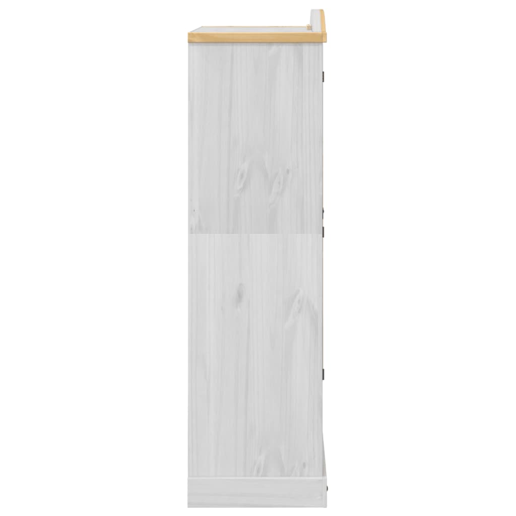 Garde-robe Corona blanc 102x52x186 cm bois de pin massif Armoires vidaXL   