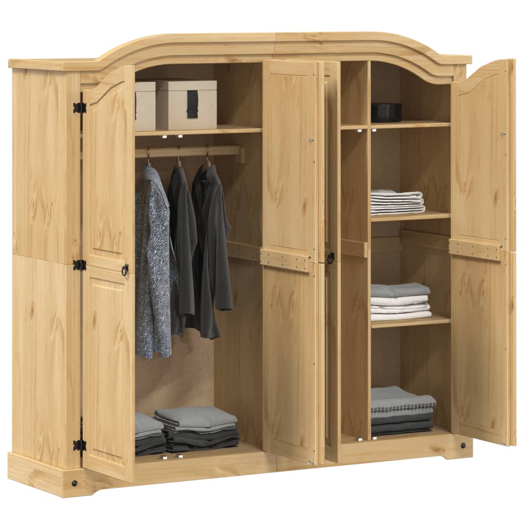 Garde-robe Corona 194x52x186 cm bois de pin massif Armoires vidaXL   