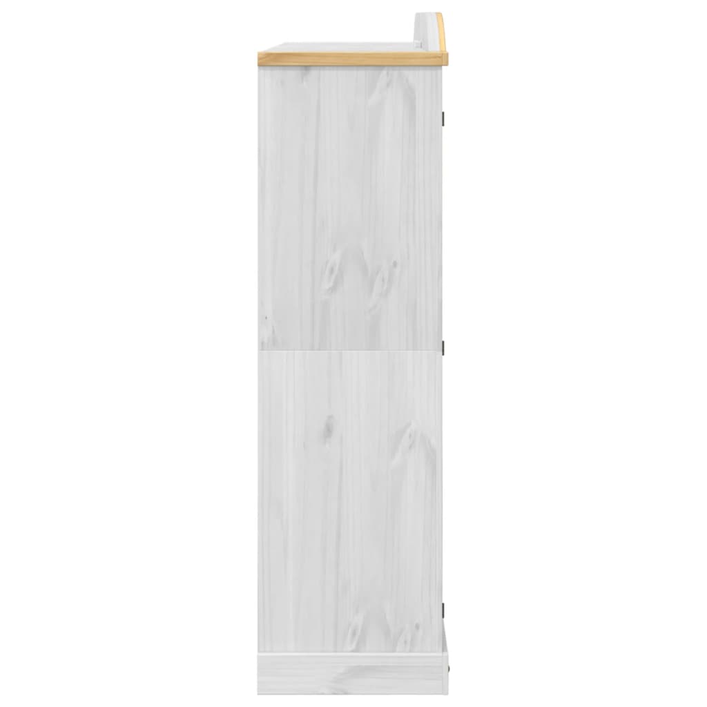 Garde-robe Corona blanc 194x52x186 cm bois de pin massif Armoires vidaXL   