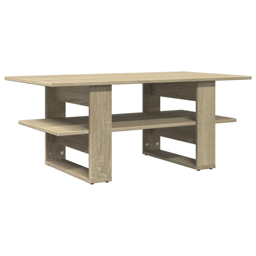 Table basse chêne sonoma 102x55x42 cm bois d'ingénierie Tables basses vidaXL   