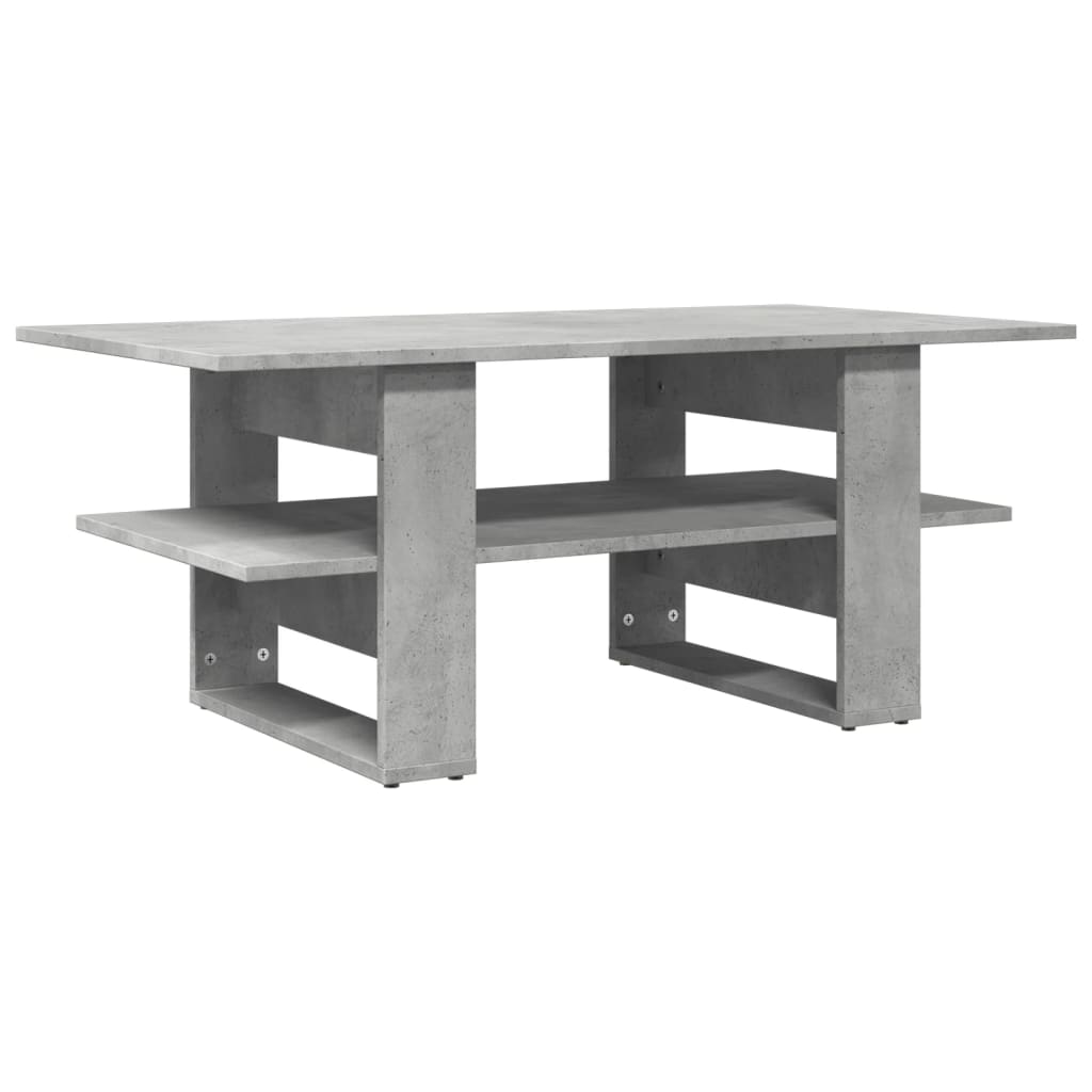 Table basse gris béton 102x55x42 cm bois d'ingénierie Tables basses vidaXL   