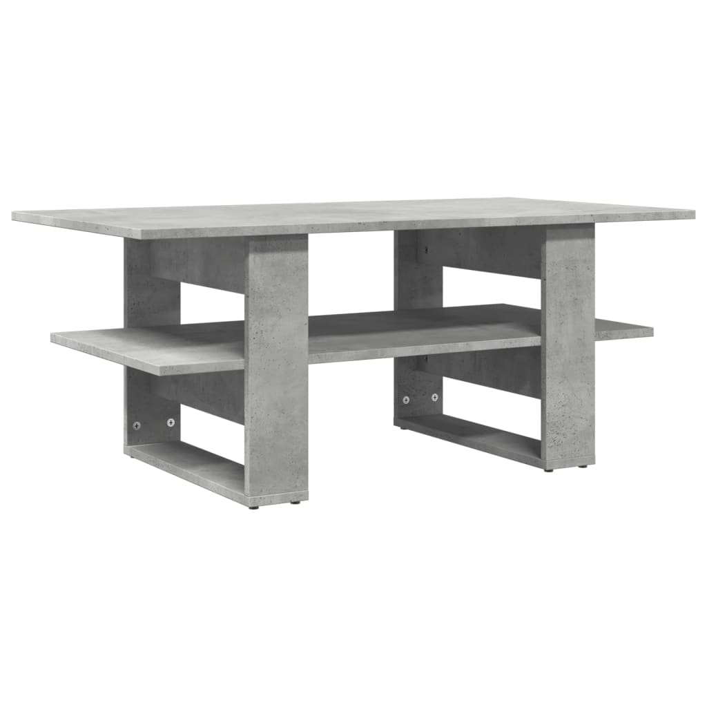 Table basse gris béton 102x55x42 cm bois d'ingénierie Tables basses vidaXL   