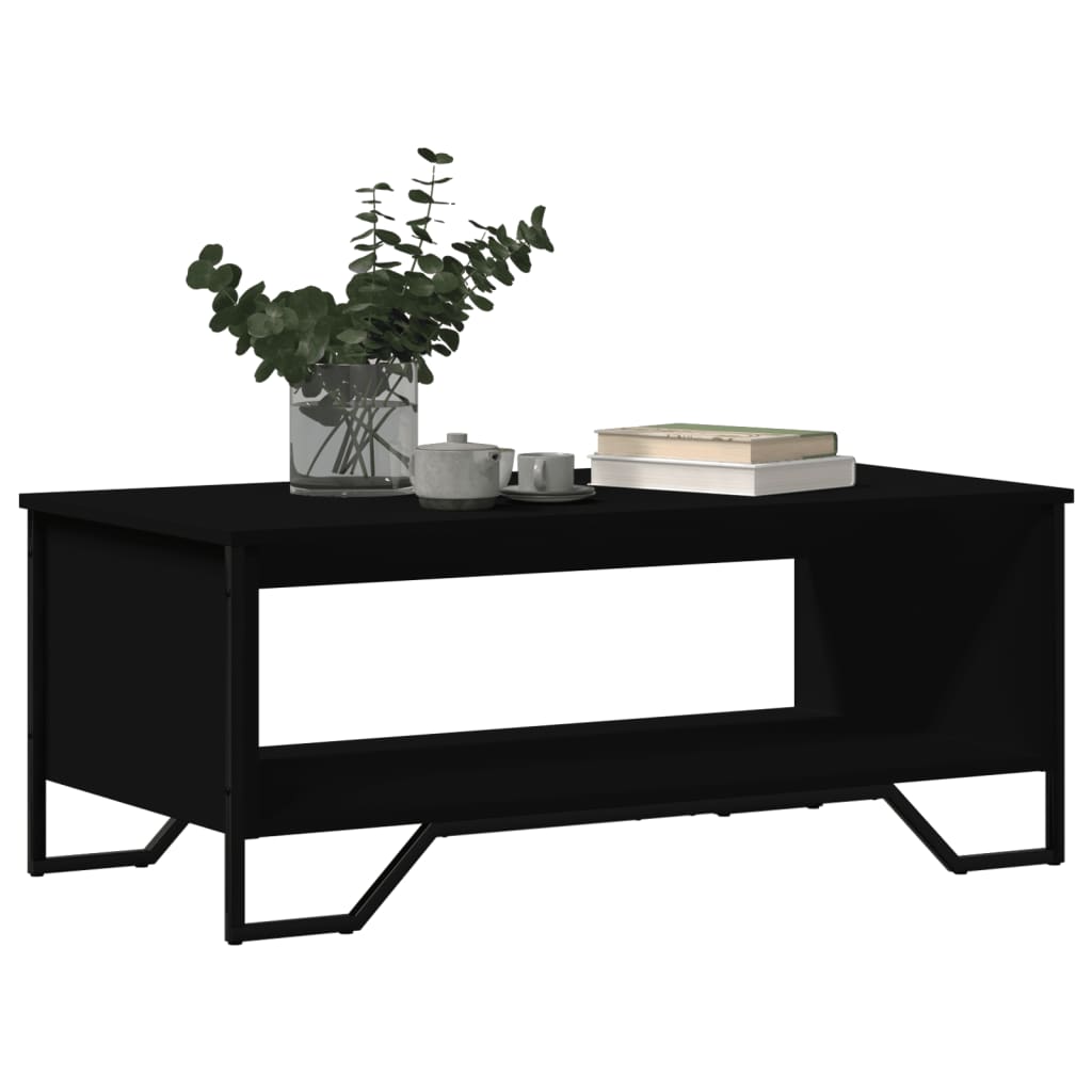 Table basse noir 100x51x40 cm bois d'ingénierie Tables basses vidaXL   