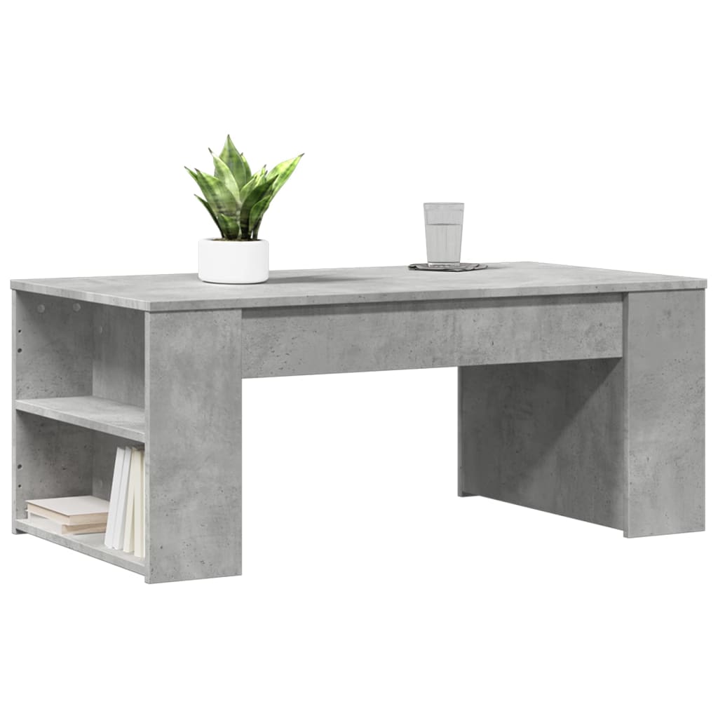 Table basse gris béton 102x55x42 cm bois d'ingénierie Tables basses vidaXL   