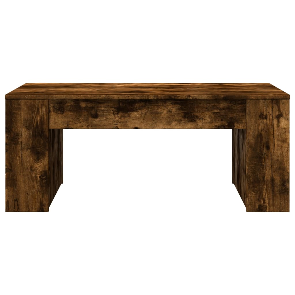 Table basse chêne fumé 102x55x42 cm bois d'ingénierie Tables basses vidaXL   