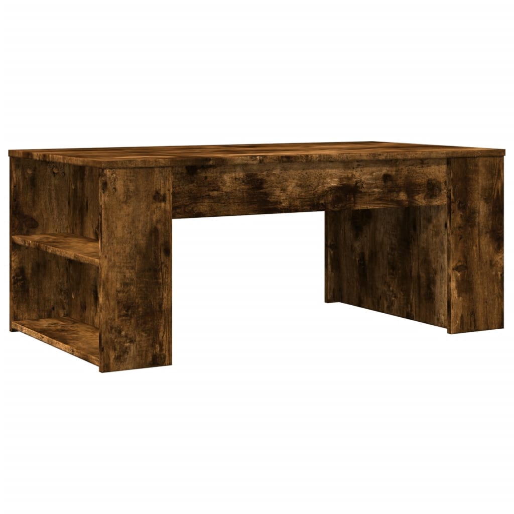 Table basse chêne fumé 102x55x42 cm bois d'ingénierie Tables basses vidaXL   