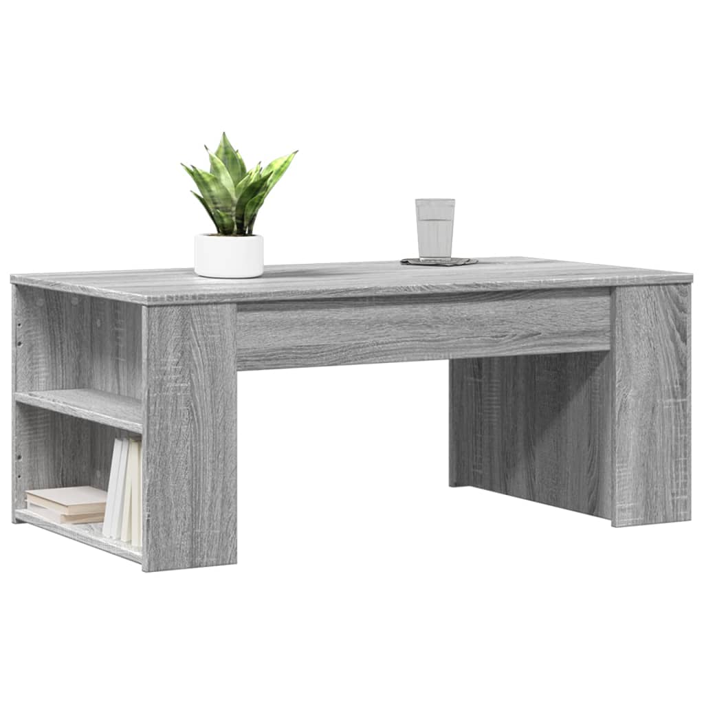 Table basse sonoma gris 102x55x42 cm bois d'ingénierie Tables basses vidaXL   