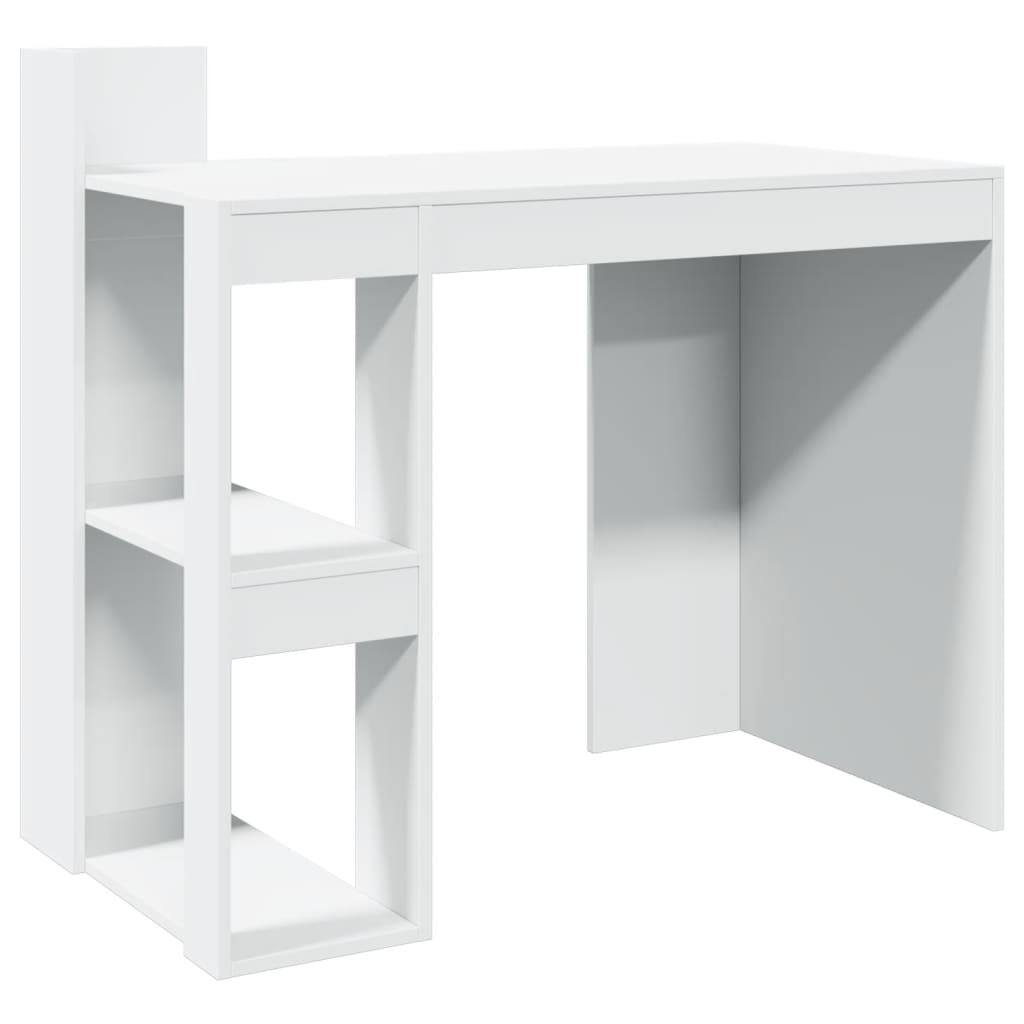 Bureau blanc 103,5x56,5x94 cm bois d'ingénierie Bureaux vidaXL   