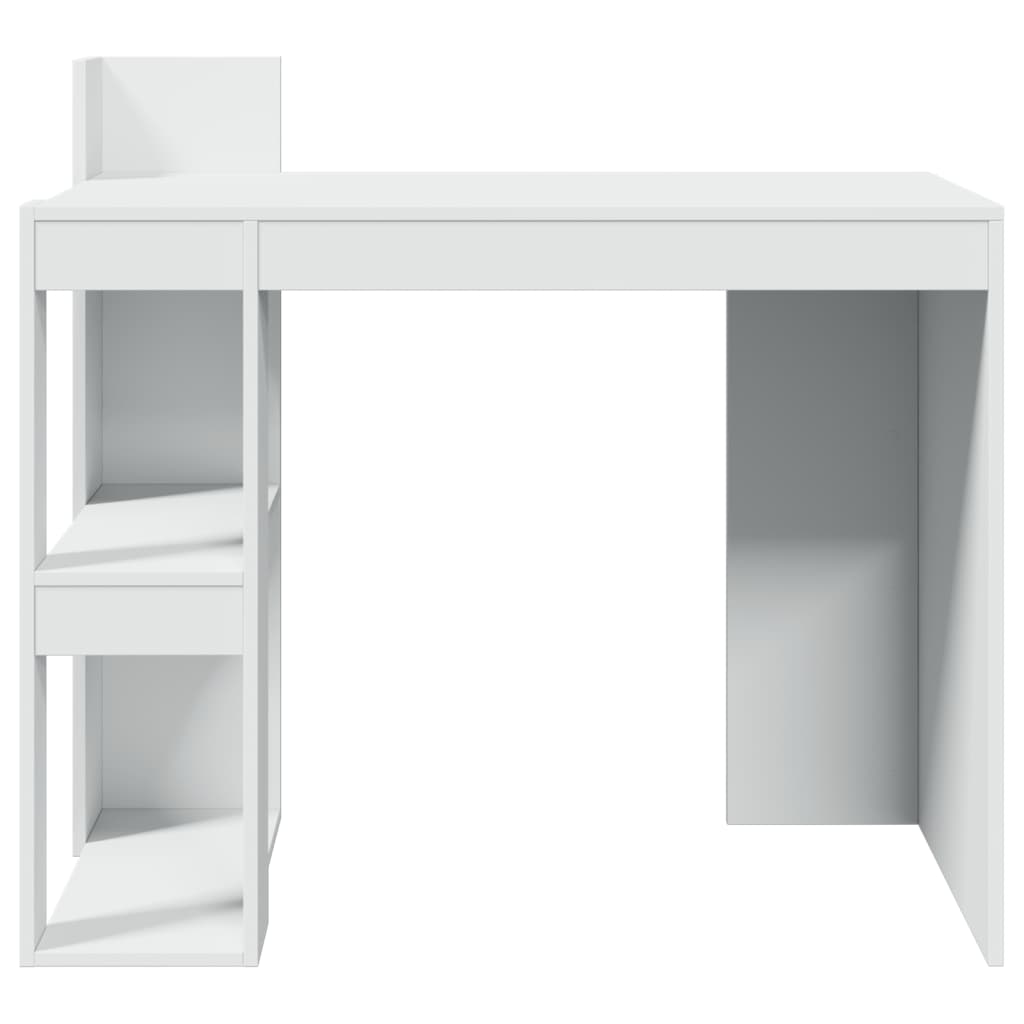 Bureau blanc 103,5x56,5x94 cm bois d'ingénierie Bureaux vidaXL   