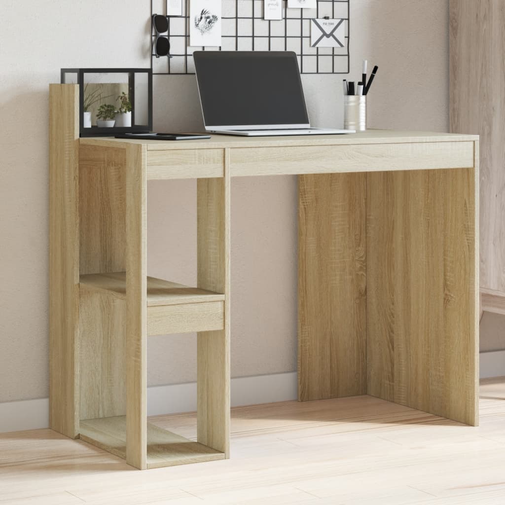 Bureau chêne sonoma 103,5x56,5x94 cm bois d'ingénierie Bureaux vidaXL   