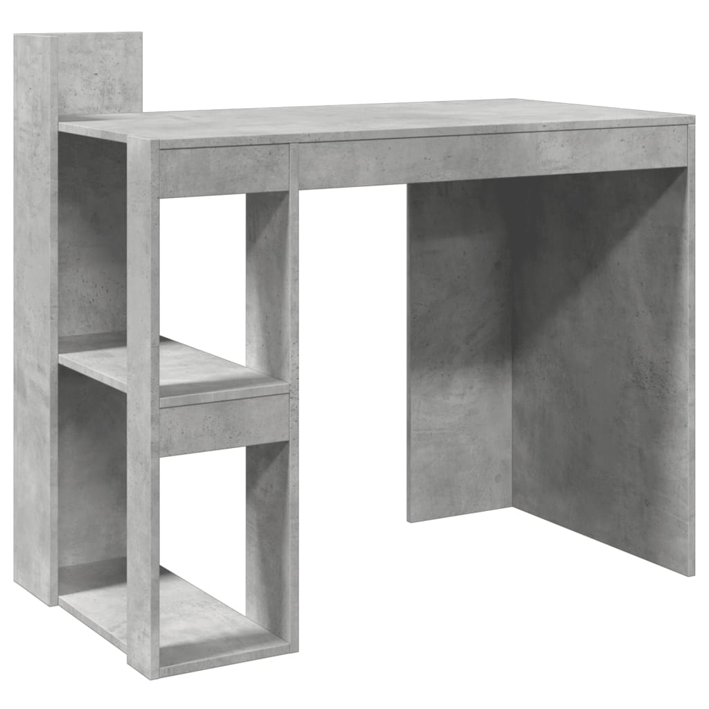 Bureau gris béton 103,5x56,5x94 cm bois d'ingénierie Bureaux vidaXL   