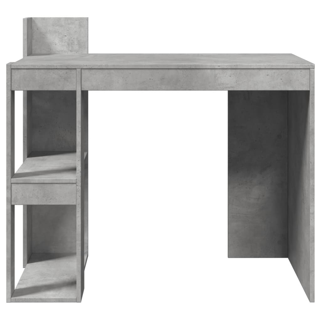 Bureau gris béton 103,5x56,5x94 cm bois d'ingénierie Bureaux vidaXL   