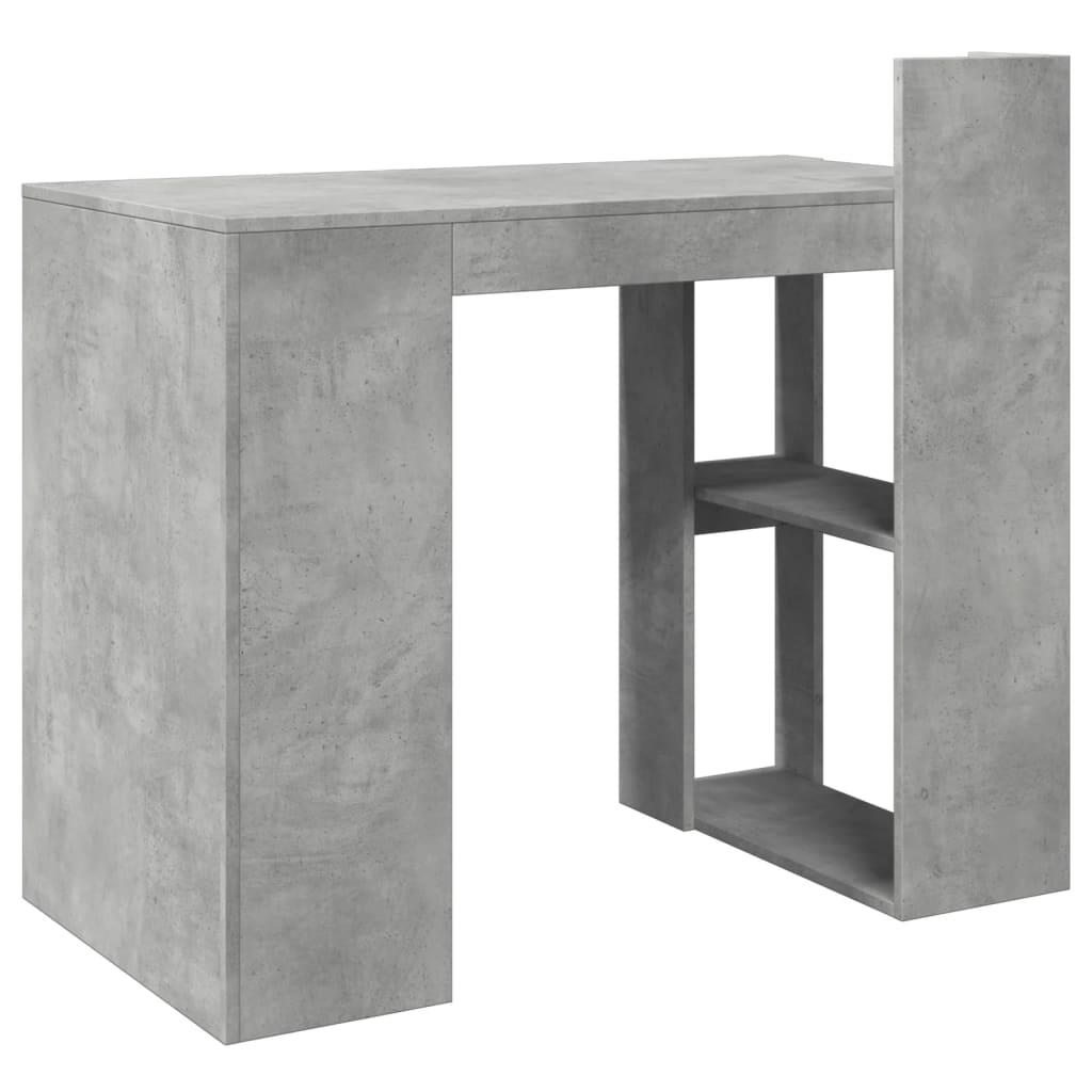 Bureau gris béton 103,5x56,5x94 cm bois d'ingénierie Bureaux vidaXL   