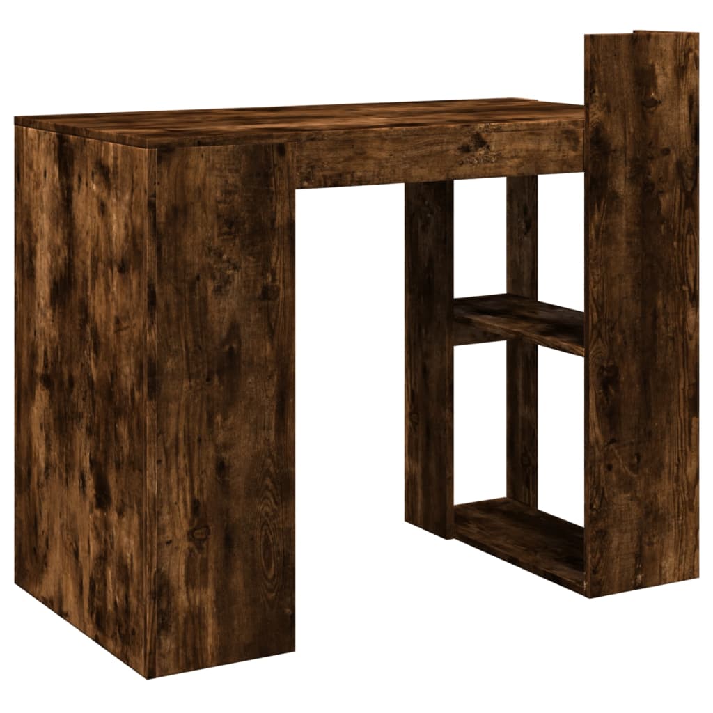 Bureau chêne fumé 103,5x56,5x94 cm bois d'ingénierie Bureaux vidaXL   