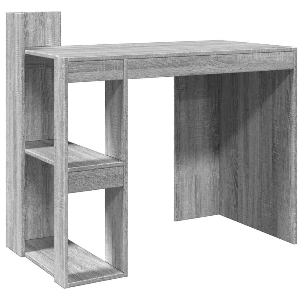 Bureau sonoma gris 103,5x56,5x94 cm bois d'ingénierie Bureaux vidaXL   