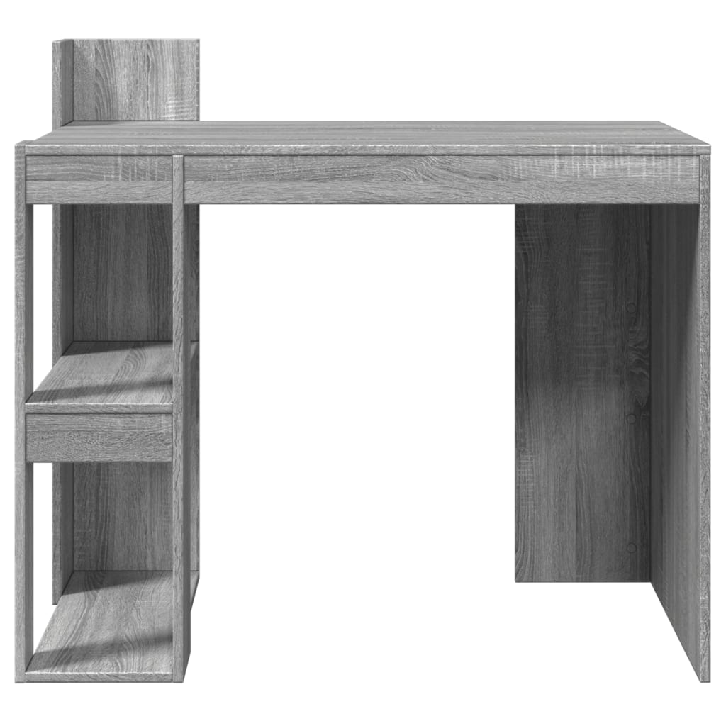 Bureau sonoma gris 103,5x56,5x94 cm bois d'ingénierie Bureaux vidaXL   