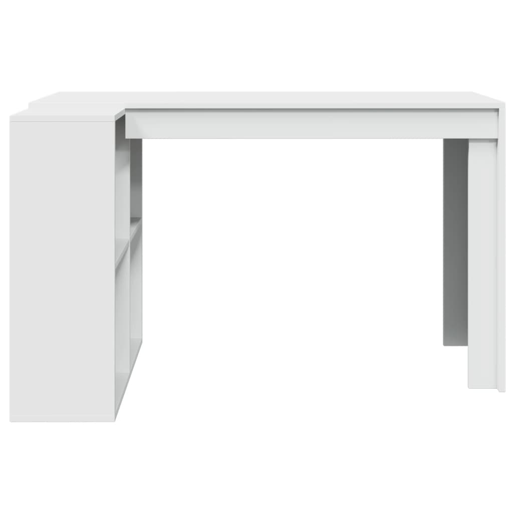 Bureau blanc 123,5x73,5x75 cm bois d'ingénierie Bureaux vidaXL   