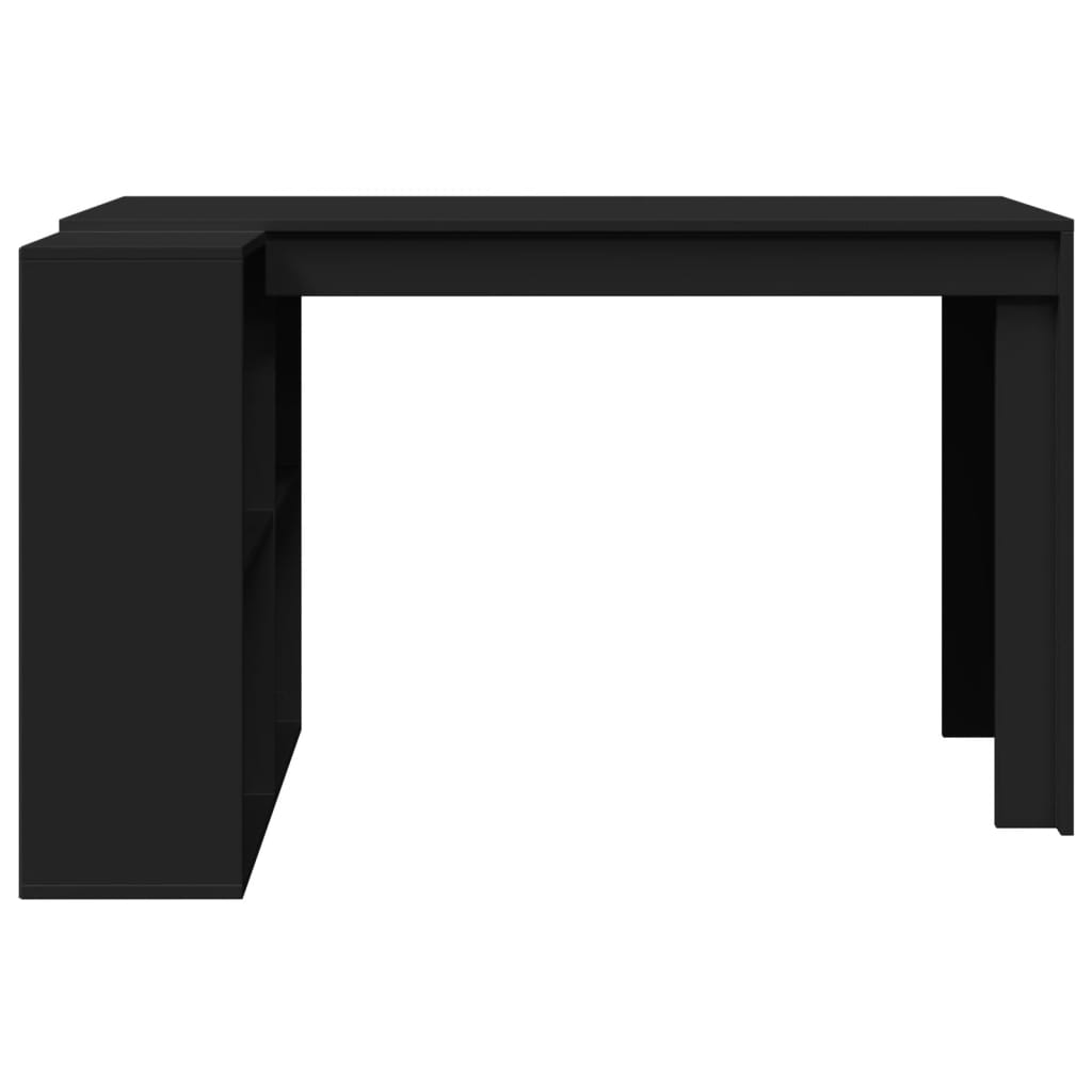 Bureau noir 123,5x73,5x75 cm bois d'ingénierie Bureaux vidaXL   