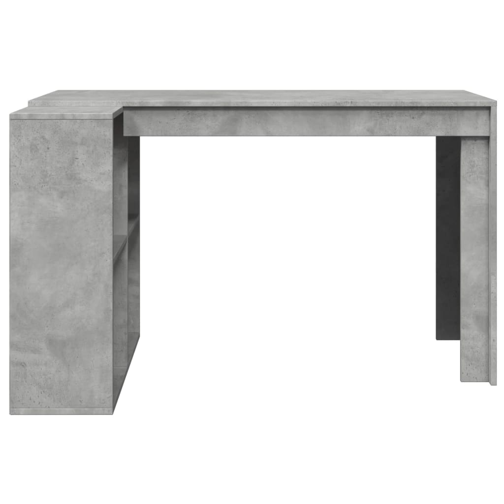 Bureau gris béton 123,5x73,5x75 cm bois d'ingénierie Bureaux vidaXL   