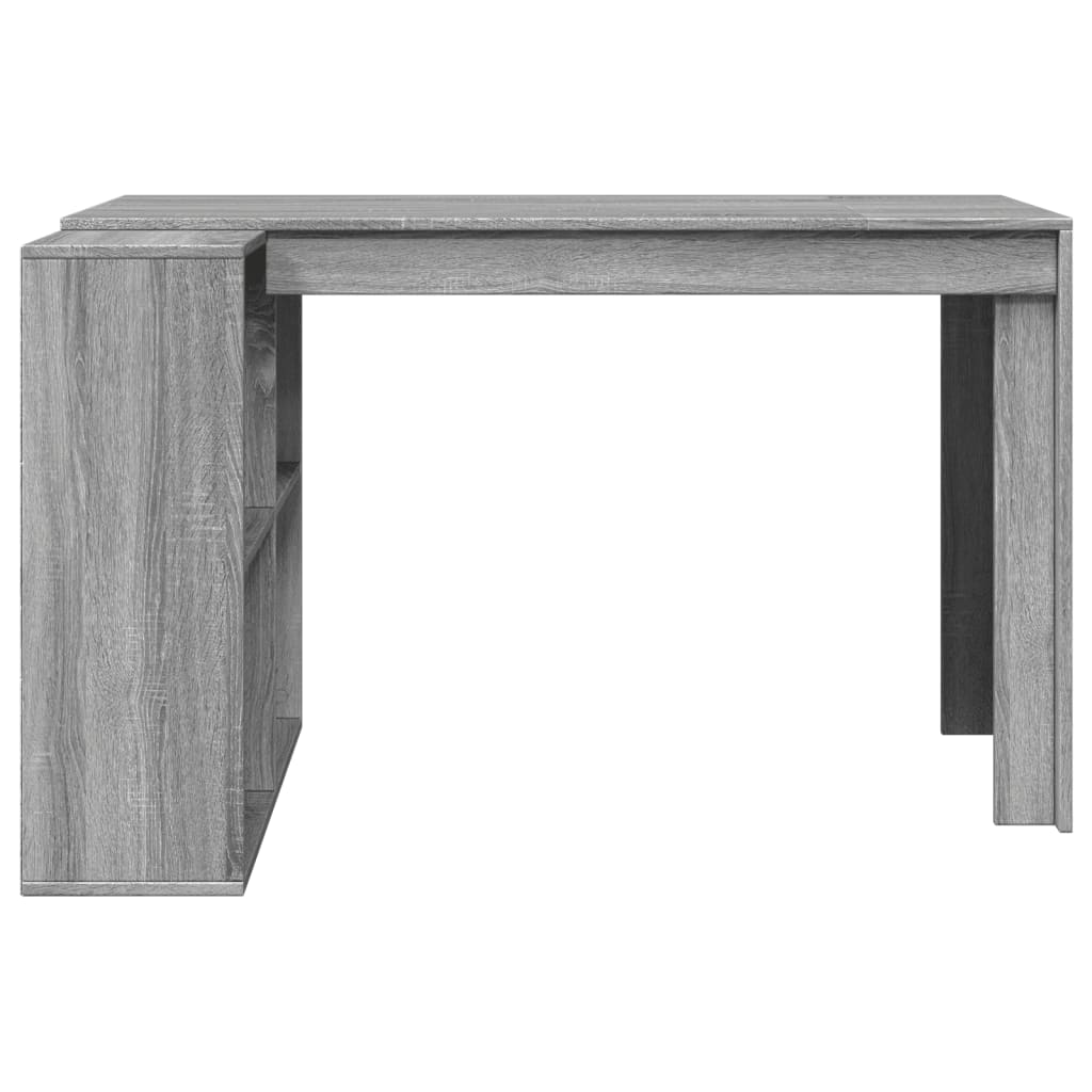 Bureau sonoma gris 123,5x73,5x75 cm bois d'ingénierie Bureaux vidaXL   