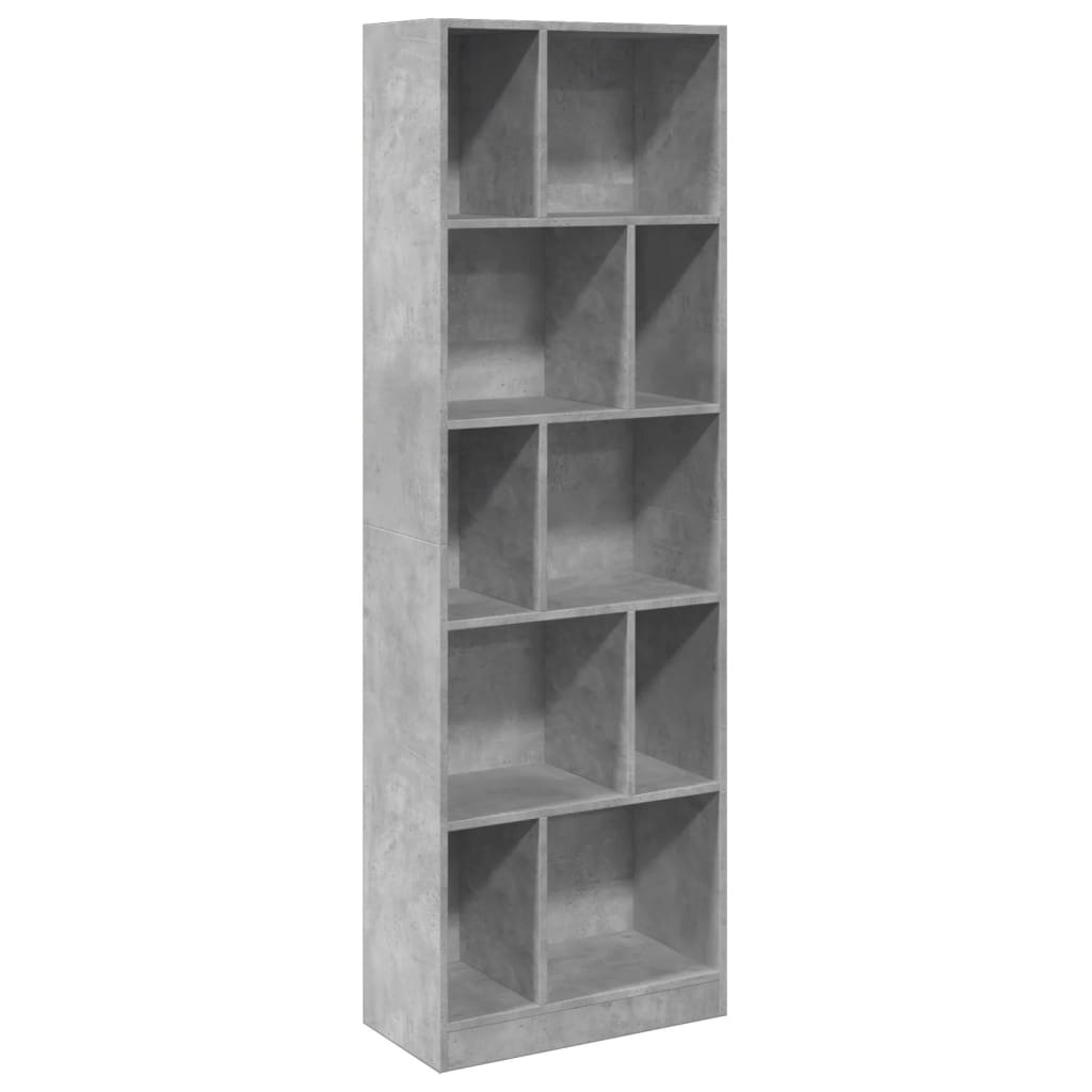 Image Bibliothèque gris béton 57x28,5x174 cm bois d'ingénierie | Xios Store SNC vidaXL Xios Store SNC