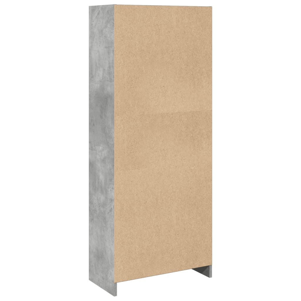 Image Bibliothèque gris béton 57x28,5x141 cm bois d'ingénierie | Xios Store SNC vidaXL Xios Store SNC