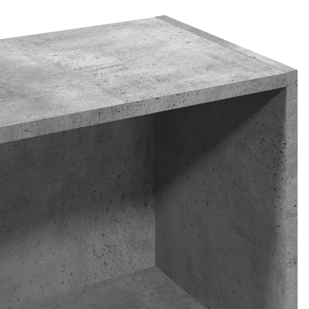 Image Bibliothèque gris béton 57x28,5x141 cm bois d'ingénierie | Xios Store SNC vidaXL Xios Store SNC