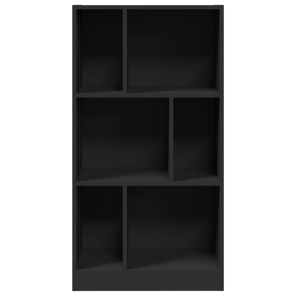 Image Bibliothèque noir 57x28,5x107,5 cm bois d'ingénierie | Xios Store SNC vidaXL Xios Store SNC