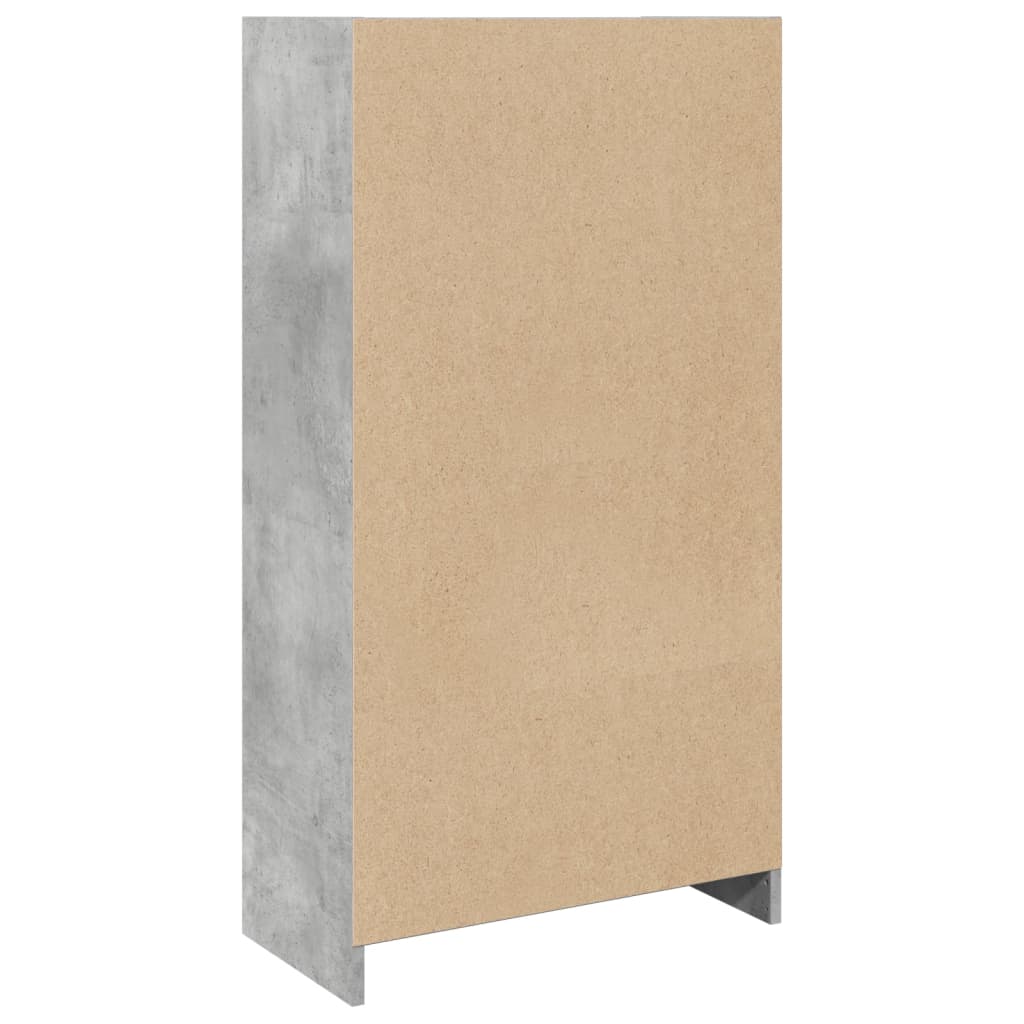 Image Bibliothèque gris béton 57x28,5x107,5 cm bois d'ingénierie | Xios Store SNC vidaXL Xios Store SNC